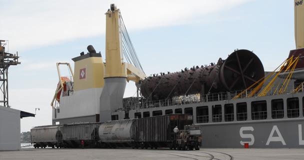 Oversized pieces arrive to the Port of Coatzacoalcos