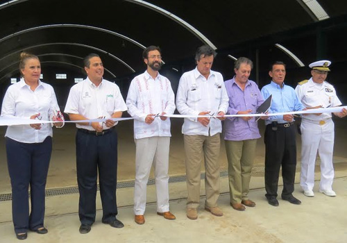 Guillermo Ruiz de Teresa, inaugura obras de infraestructura portuaria en Coatzacoalcos
