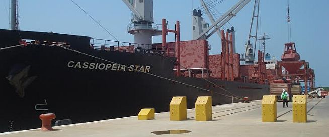 Movement of barita restarts through the port of Coatzacoalcos