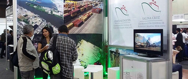 API Coatzacoalcos, presenta servicio de ferrobuque y contenedores en la Convención Internacional Latinoamericana del Café