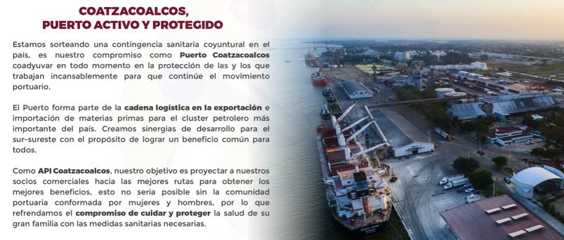 Coatzacoalcos puerto activo y protegido