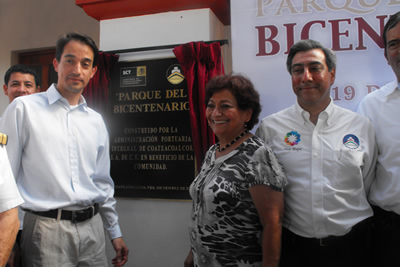 Magna inauguración del Parque Bicentenario en el Puerto de Coatzacoalcos