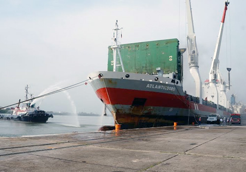 Outbreak of fire at the Port of Coatzacoalcos