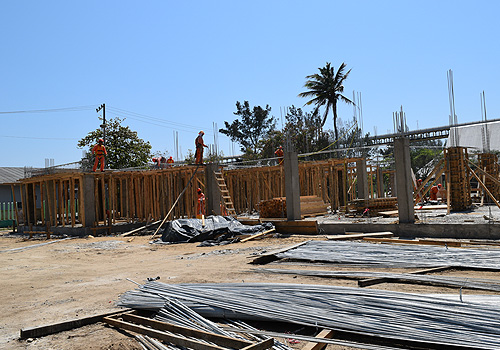 Construction of the new Port Authority building advances