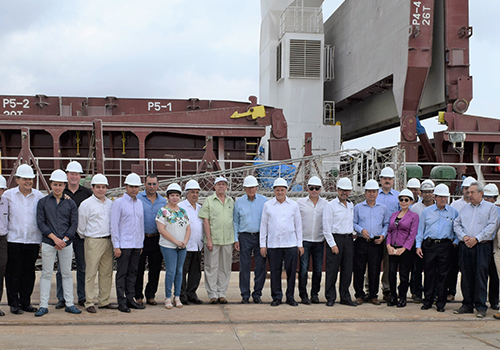 Se exportan las primeras 10,000 toneladas de azufre por el R.P. Pajaritos
