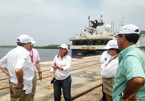 Puerto Coatzacoalcos, promociona sus servicios en el norte del estado