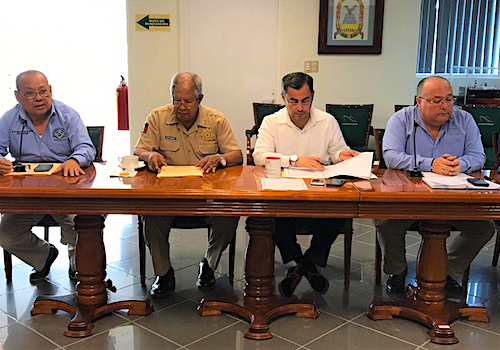 Lic. Antonio Luna Rosales, presente en el 1er Comité de Protección Civil del puerto.