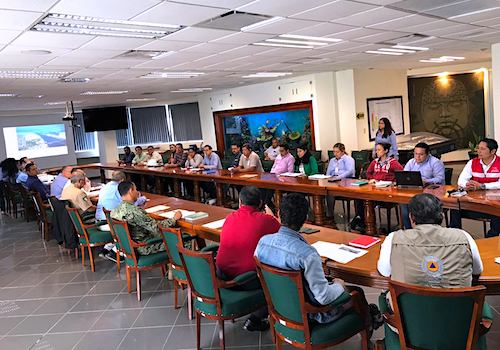 Lic. Antonio Luna Rosales, presente en el 1er Comité de Protección Civil del puerto.
